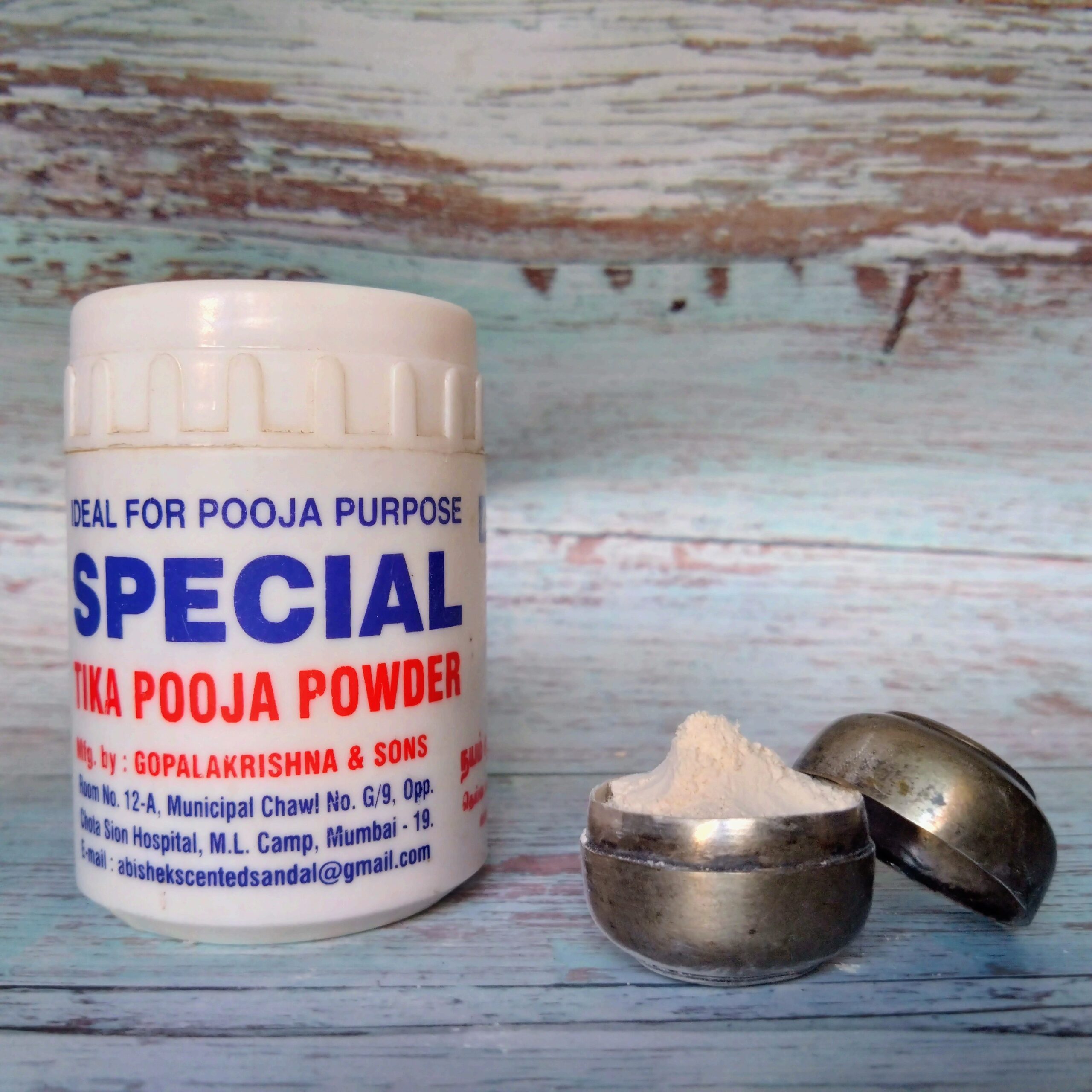 Special White Tikka Pooja Powder - 50g - Image 2