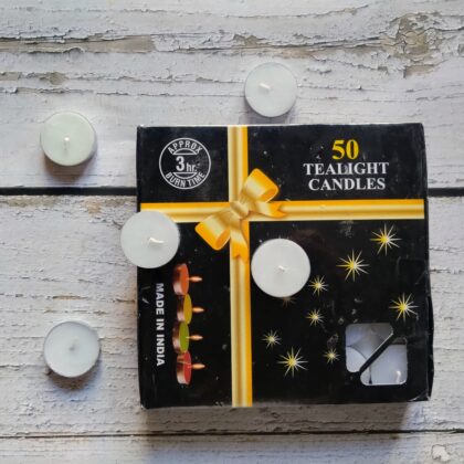Wax Tea Light Candles - Pack of 50